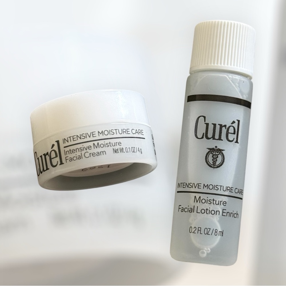 Curel Facial Cream Duo Moisture Facial Lotion Enrich / Intensive Face Cream Set